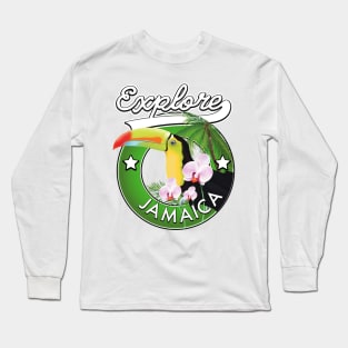 Explore Jamaica logo Long Sleeve T-Shirt